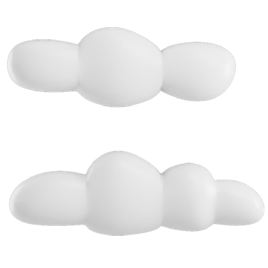 Decorative cloud illustration for Design Quarter at d3