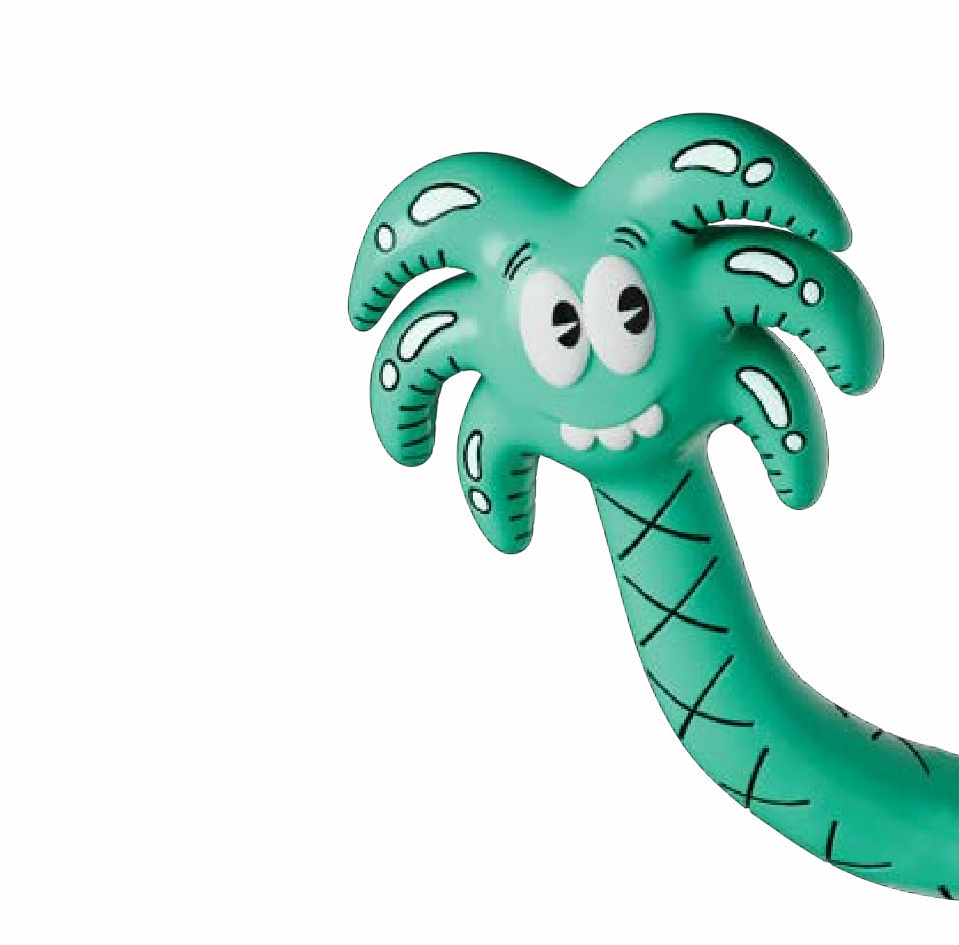 Decorative palm tree illustration representing Dubai lifestyle at Design Quarter d3